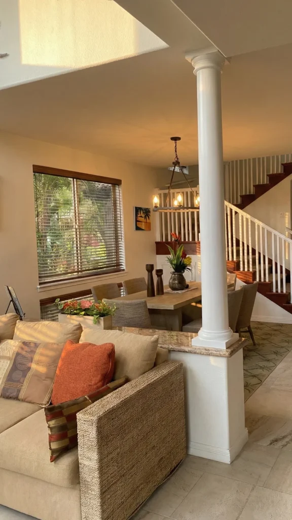 freshly painted interior of a high end condo on the big island